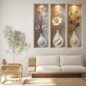 3 ملصقات حائطية 60X25 سم (Model 4)
