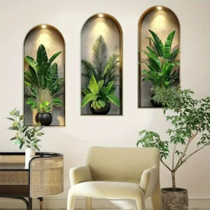 3 ملصقات حائطية 60X25 سم (Model 1)